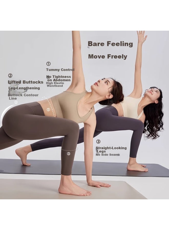Never Me Women's Yoga Pants Sports Running Fitness Shark Skin Leggings Autumn Winter High Waist Tight Pilates Training Wear - Image 3