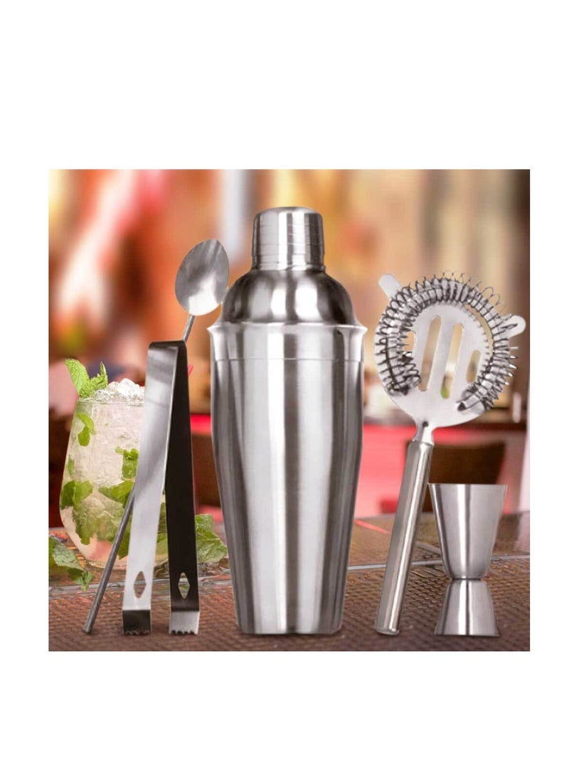 Excellent Houseware Cocktail Shaker Stainless Steel Set 5 Pcs.  - Image 2