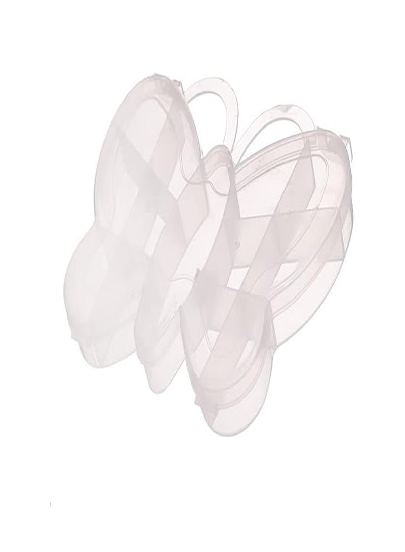 بالتة بلاستيك للألوان شكل الفراشة 13عين بغطاء شفاف صغير - Image 2