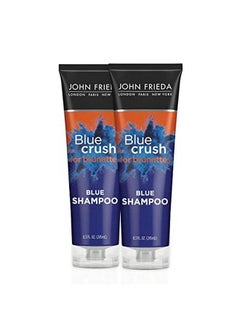 Blue Crush Blue Shampoo For Brunettes Crush Brassy Hair Tones For Brunettes 8.3 Oz (2 Pack)