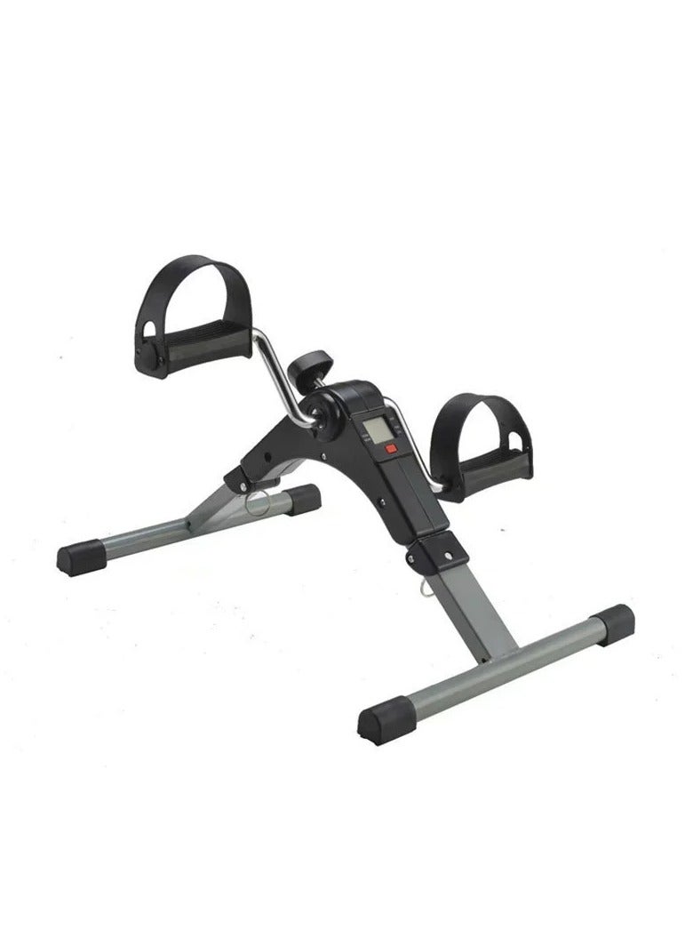 Folding Pedal Exerciser, Mini Exercise Bike Under Desk Bike Foot Pedal Exerciser, Foot Hand Cycle Portable Peddler Machine Bicycle Exerciser Arm Leg Exerciser While Sitting - Image 2