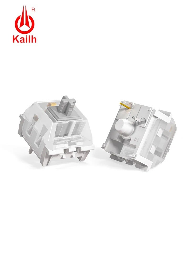 KAILH لوحة مفاتيح Kailh Speed Mechanical Keyboard Switches, Silver Copper Pink Thick Gold, Linear Tactile Clicky, MX RGB SMD 3-Pin, DIY - Image 3
