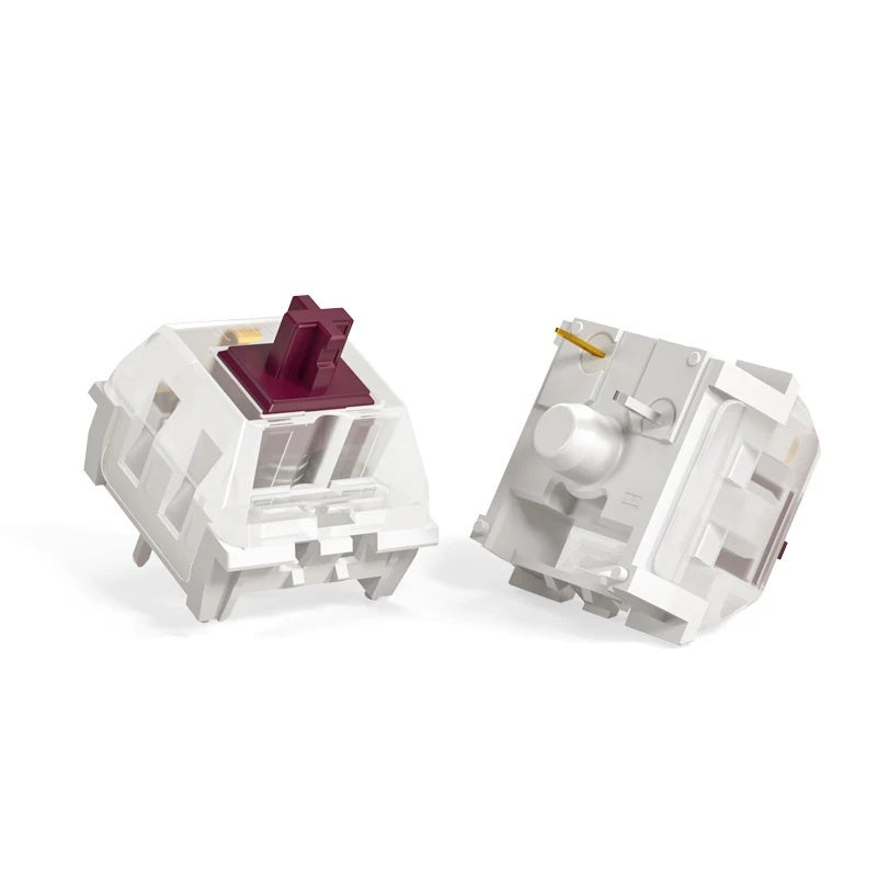 KAILH لوحة مفاتيح Kailh Speed Mechanical Keyboard Switches, Silver Copper Pink Thick Gold, Linear Tactile Clicky, MX RGB SMD 3-Pin, DIY - Image 1