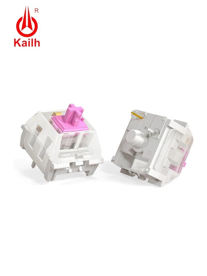 KAILH لوحة مفاتيح Kailh Speed Mechanical Keyboard Switches, Silver Copper Pink Thick Gold, Linear Tactile Clicky, MX RGB SMD 3-Pin, DIY - Image 4