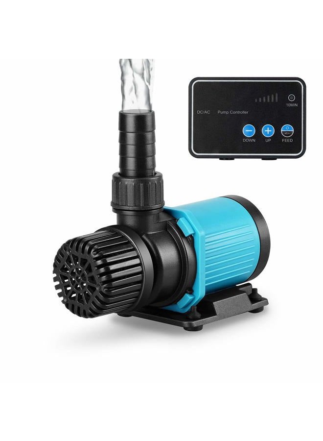 JEREPET مضخة مياه حوض السمك 800GPH 30W16FT 24V DC مع وحدة تحكم، مضخة غاطسة ومضخة عودة داخلية لحوض السمك، أحواض السمك، النوافير، خزان، الزراعة المائية، البرك، المياه العذبة والمالحة - Image 1