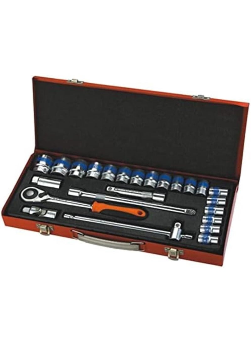 GGOOT Ratchet Wrench Socket Wrench Set Tool Set Ratchet Wrench Set Auto Repair Auto Maintenance Household Hardware Toolbox Car Tools Socket Set 25Pc 1109  - Image 2