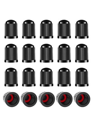 Tyre Valve Caps, 20 Pcs Car Tyre Valve Caps with Seals,Plastic Dust Caps for Car Tyres for SUV Bicycle Motorbike, Black - pzsku/ZCA19D4EBF0B25745CDE5Z/45/_/1734703570/5cd652a4-19dc-4042-8746-9438f7a601d6