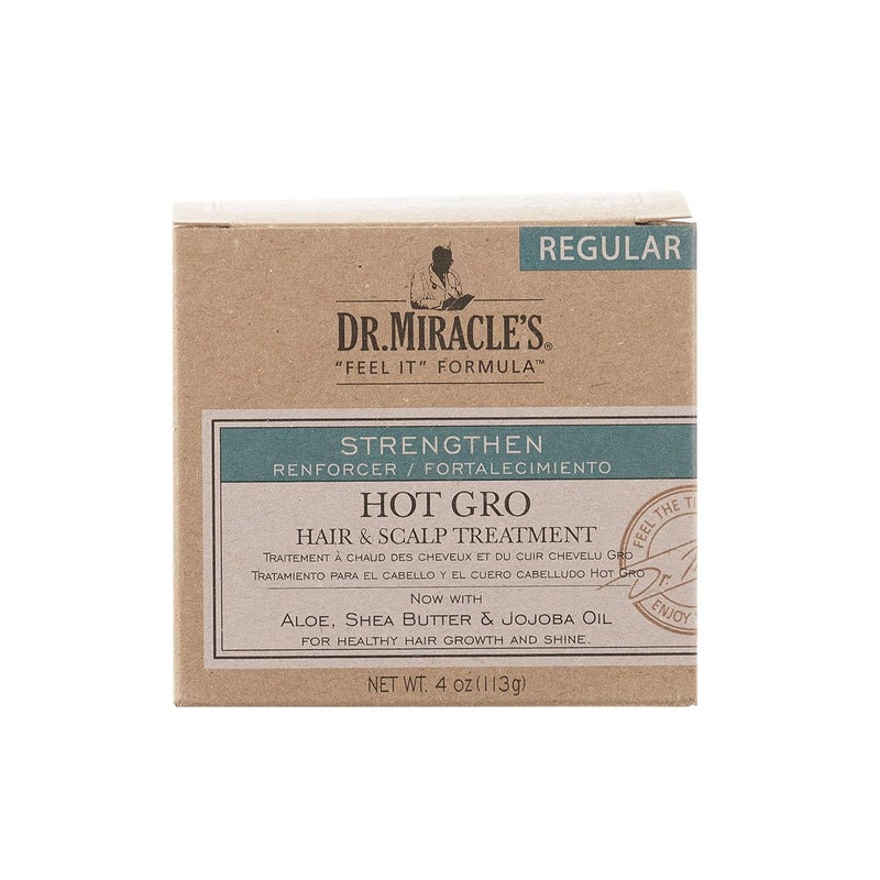 Dr. Miracle's Strengthen Hot Gro Hair Scalp Treatment 4oz Super