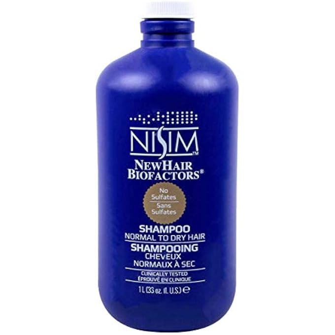NISIM New Hair Biofactors Normal To Dry Shampoo, 33oz/1L