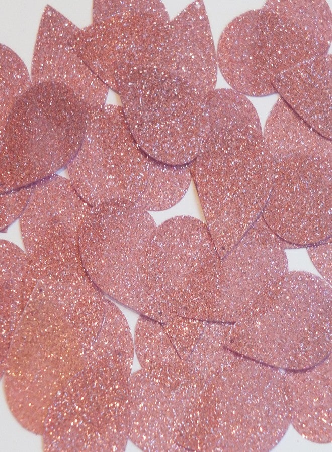 SequinExplosion ترتر على شكل دمعة، 1.5 بوصة، وردي فاتح، لامع معدني، ملمس فاخر - Image 1