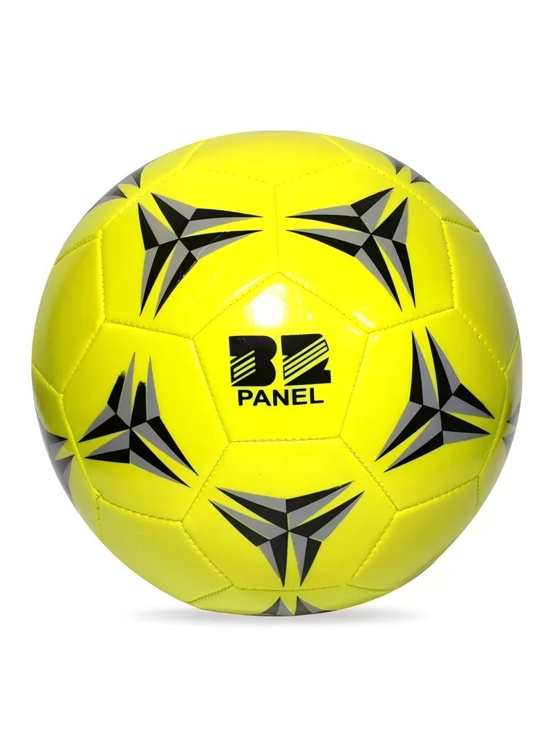 بيوينتي كرة قدم للأطفال رقم 5 لكأس العالم لكرة القدم للمدارس الابتدائية والثانوية، مصنوعة من مادة البولي فينيل كلوريد بدون درزات، ومخيطة آليًا، ومناسبة للتدريب على المنافسة (حواف صفراء)
