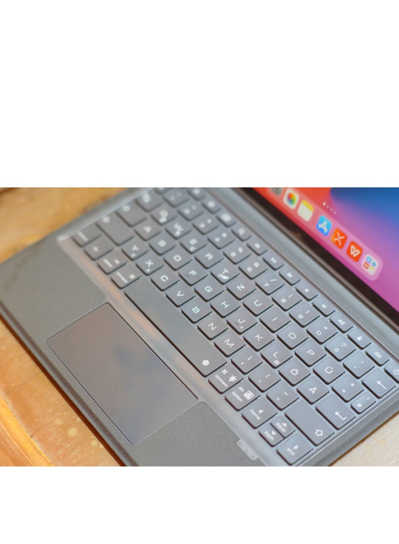 GULFLINK 500mAh Wireless Keyboard Case with TouchPad for ipad 10.9 inch 2022 Black - Image 4