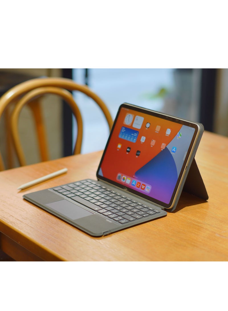 GULFLINK 500mAh Wireless Keyboard Case with TouchPad for ipad 10.9 inch 2022 Black - Image 2