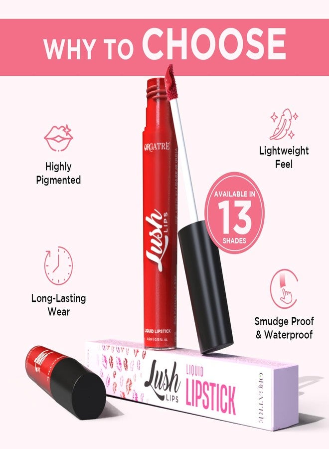 Orgatre Festive Gift for her Beauty Makeup Kit set for Gifting - Eye Kajal, Lip & Cheek Tint, Liquid & Bullet Lipstick, MoodBliss Eyeliner, BB Cream - 6-in-1 Festive Makeup Combo for Eyes, Lips & Face (Assorted) - Image 5