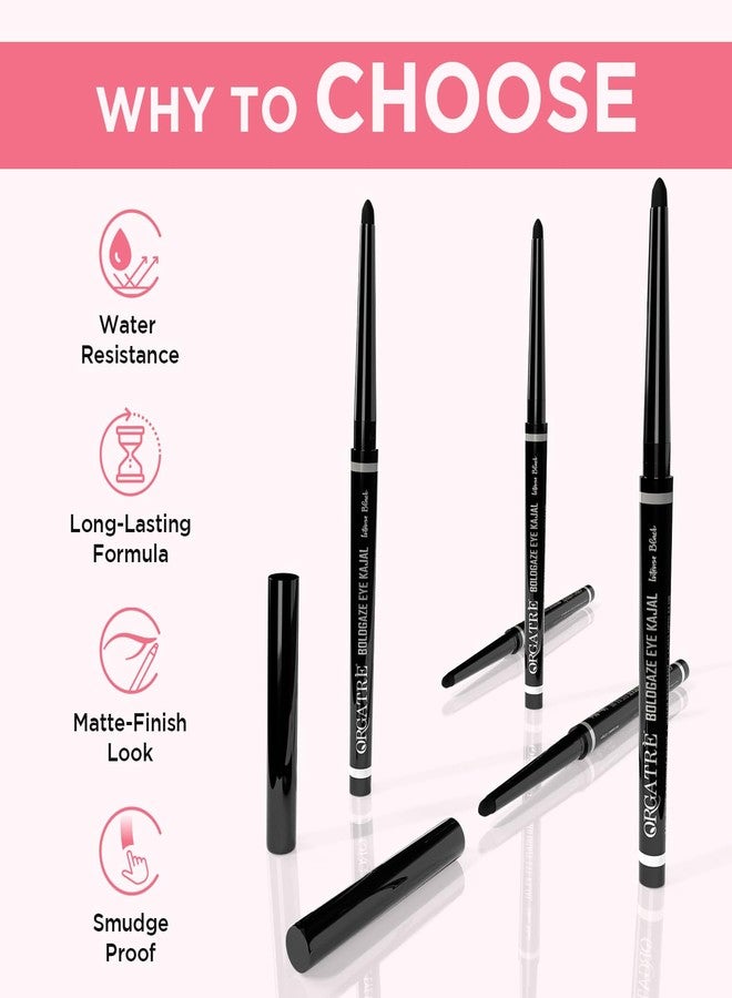 Orgatre Festive Gift for her Beauty Makeup Kit set for Gifting - Eye Kajal, Lip & Cheek Tint, Liquid & Bullet Lipstick, MoodBliss Eyeliner, BB Cream - 6-in-1 Festive Makeup Combo for Eyes, Lips & Face (Assorted) - Image 3