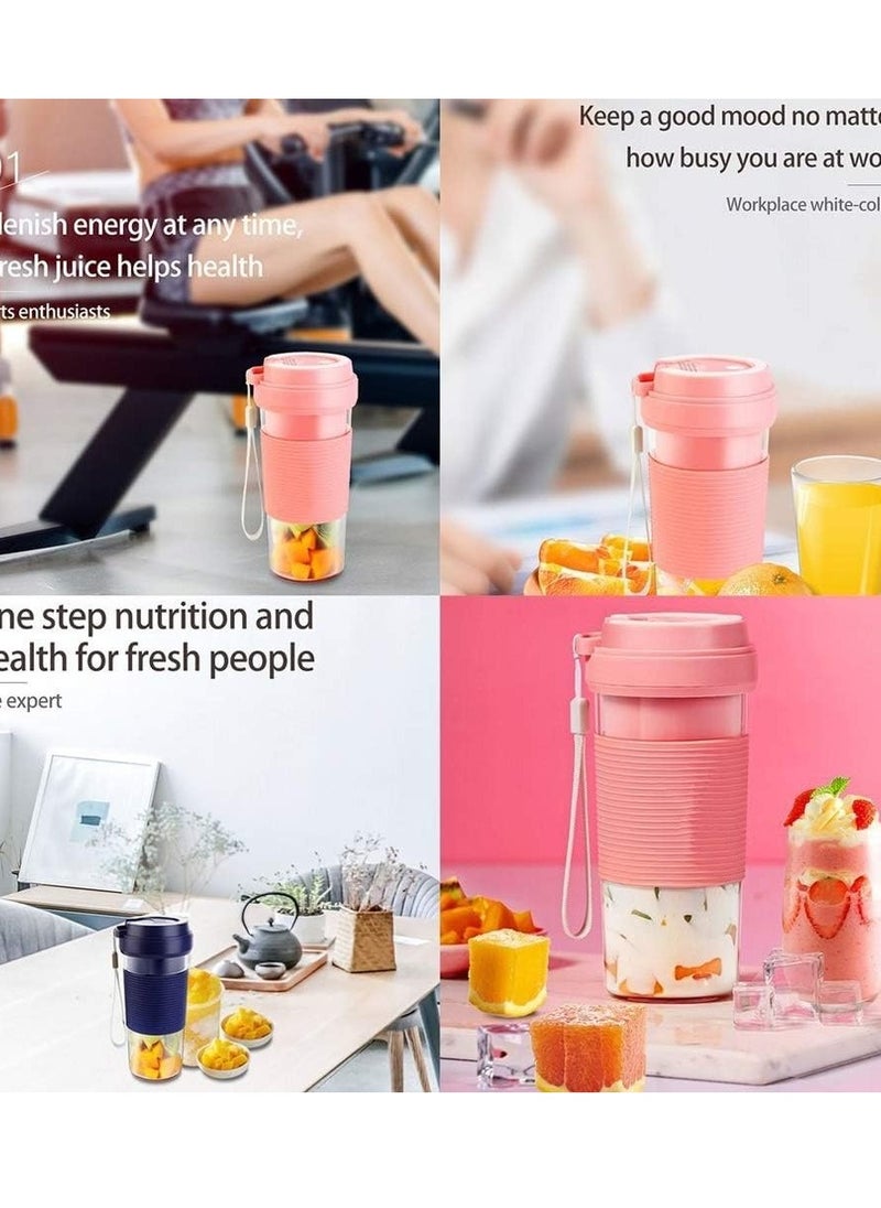 Raxoom - Black 300ML Portable Juice Blender Mini USB Rechargeable Juicer Juicing cup Multi-function Fruit Mixer Mixing Machine Smoothies - Image 1