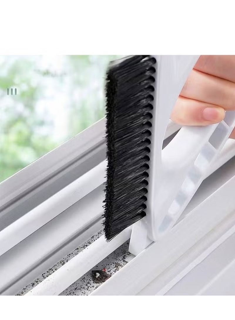 Window Groove Cleaning Brush, Handheld Window Cleaning Tool Brushes，Multi-Purpose Household Window Cleaner Tool suitable for Kitchen Bathroom, Door Gap Track Cleaning, bathroom crevices, kitchen tiles - Image 2