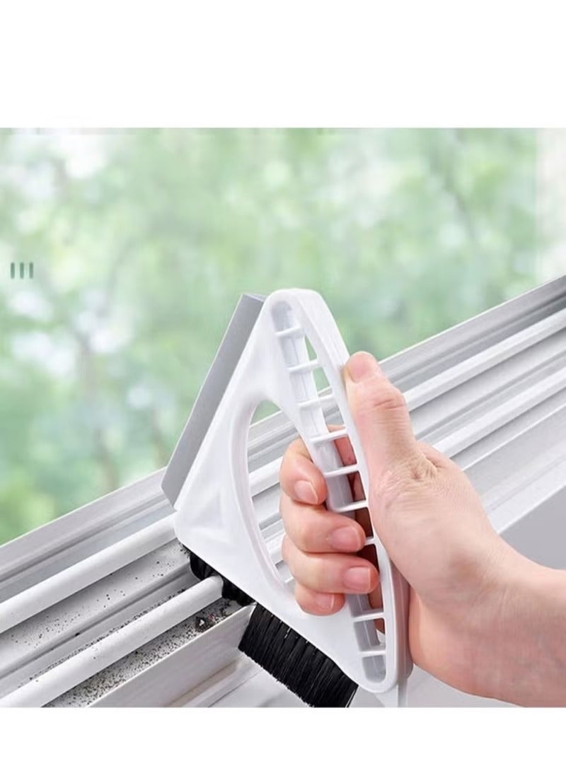 Window Groove Cleaning Brush, Handheld Window Cleaning Tool Brushes，Multi-Purpose Household Window Cleaner Tool suitable for Kitchen Bathroom, Door Gap Track Cleaning, bathroom crevices, kitchen tiles - Image 1