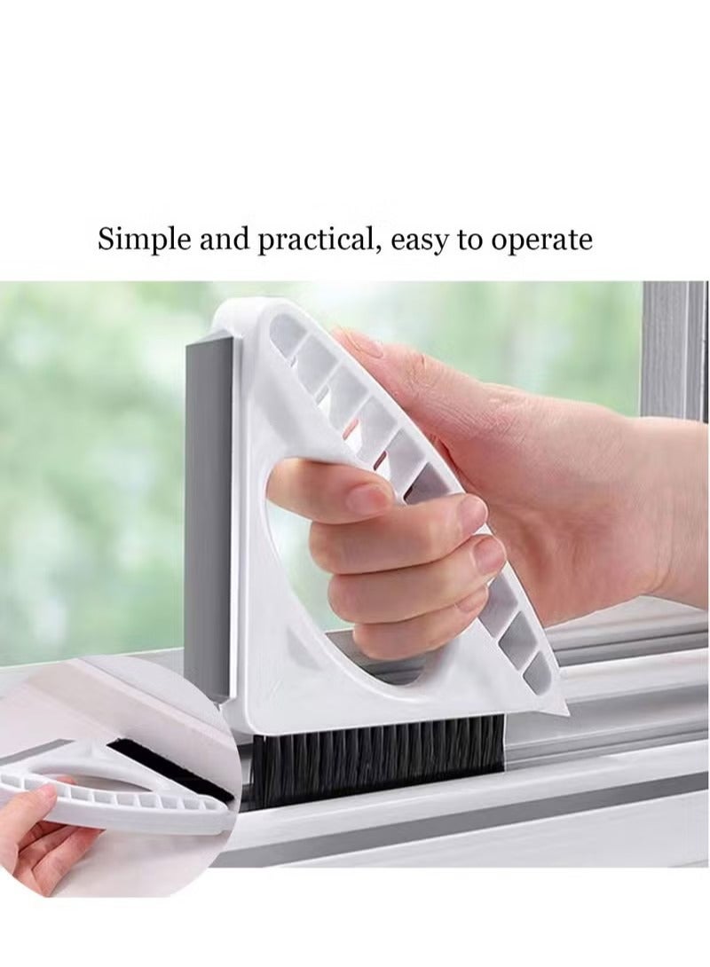 Window Groove Cleaning Brush, Handheld Window Cleaning Tool Brushes，Multi-Purpose Household Window Cleaner Tool suitable for Kitchen Bathroom, Door Gap Track Cleaning, bathroom crevices, kitchen tiles - Image 3