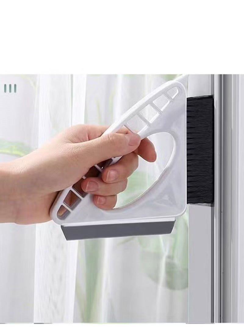 Window Groove Cleaning Brush, Handheld Window Cleaning Tool Brushes，Multi-Purpose Household Window Cleaner Tool suitable for Kitchen Bathroom, Door Gap Track Cleaning, bathroom crevices, kitchen tiles - Image 4