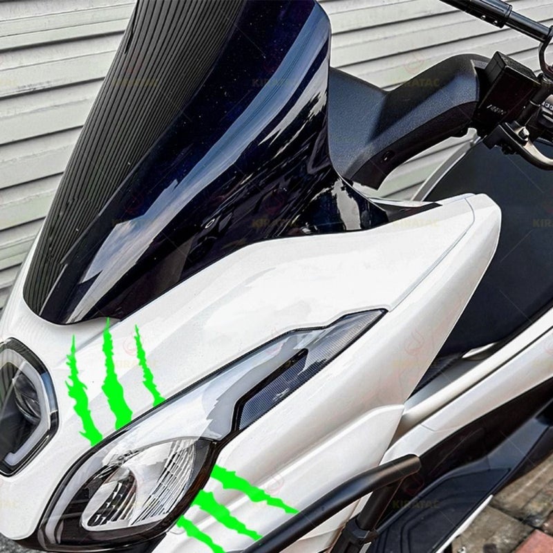Black GZSD Monster Claw Lightning Motorcycle Stickers Waterproof Decals Universal Fairing Helmet Fuel Tank - Image 3