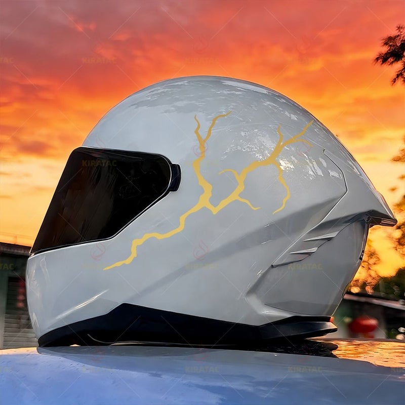 Black GZSD Monster Claw Lightning Motorcycle Stickers Waterproof Decals Universal Fairing Helmet Fuel Tank - Image 4