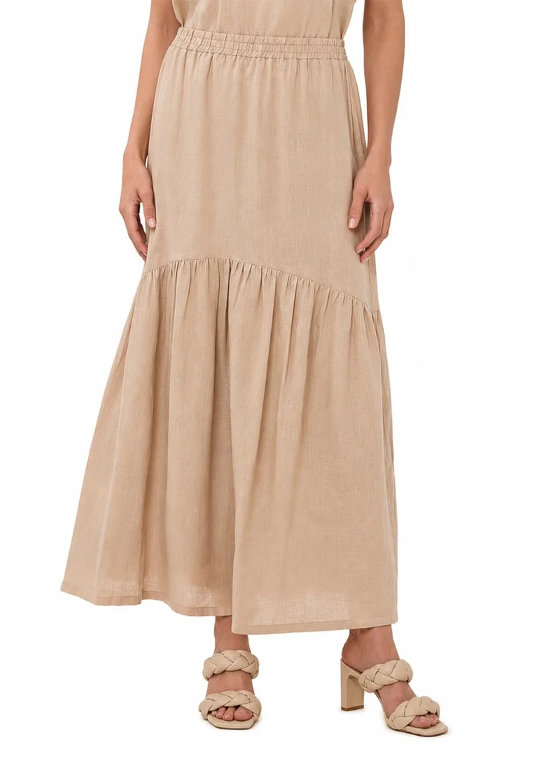 EsQualo Esqualo Linen Skirt Long