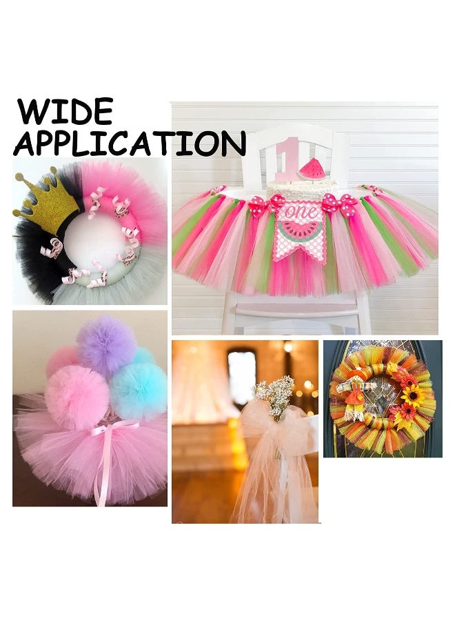 Gold Glitter Tulle Fabric Roll 6 Inch 25 Yards Sequin Ribbon for Wedding, Tutu Skirt, Gift Wrapping, Party Decoration in Antique Gold Color - Image 5