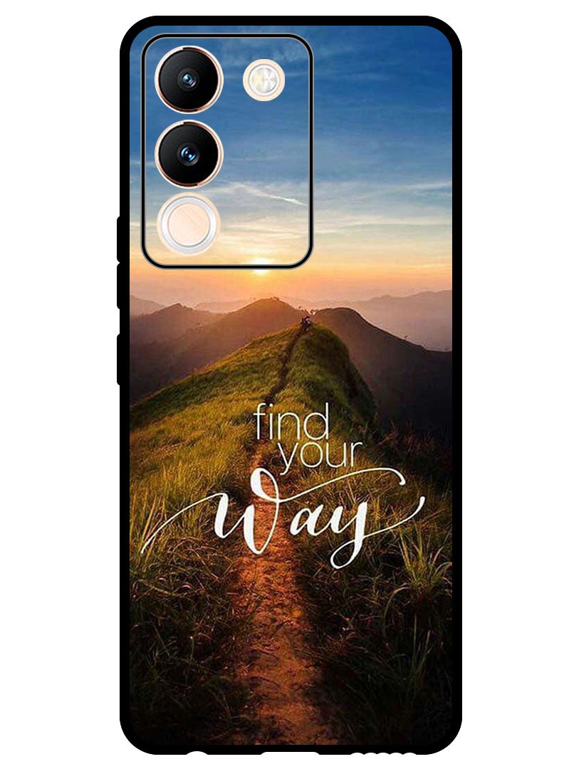 Theodor Protective Case Anti Scratch Shock Proof Bumper Cover For Vivo V29e Find Your Way - Image 1