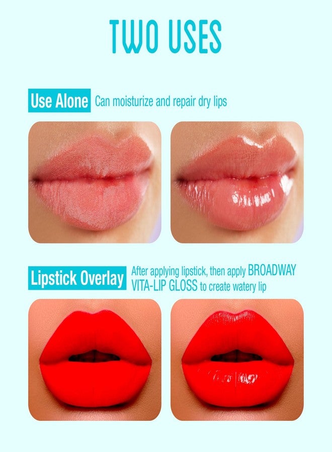 Ruby Kisses Broadway Vita-Lip Clear Lip Gloss (Argan Oil 6 Pack), Ultra-Hydrating & Soothing Formula with Multi-Vitamin Oils, High-Shine Non-Sticky Finish, Protecting Glossy Lip Balm With Vitamin E - Image 5