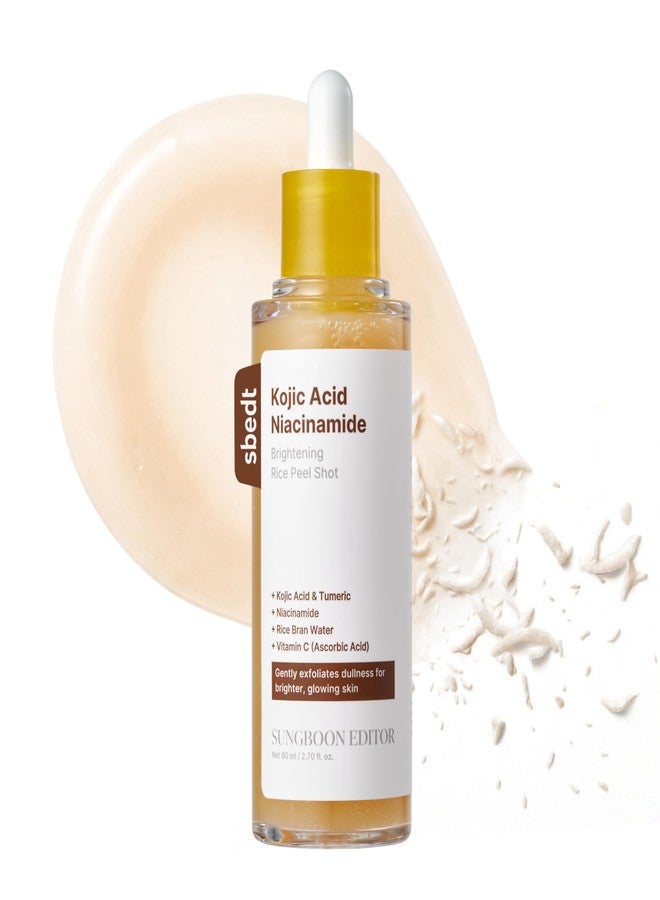 SUNGBOON EDITOR Kojic Acid Peel Shot Serum – Exfoliating Dark Spot Care with Rice Water, Niacinamide, AHA BHA PHA & Hyaluronic Acid, Brightening Facial Serum for Even Tone, 1.01 fl oz - Image 1
