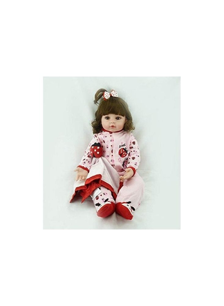 Dubkart 20 Inch Reborn Baby Doll Soft Vinyl Silicone Newborn Baby Doll Girl Toy Gift Dolls - Image 3