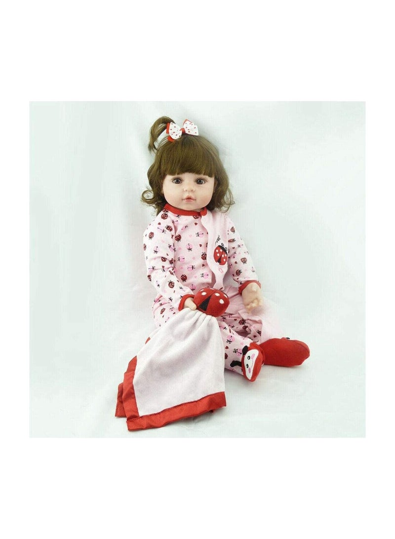 Dubkart 20 Inch Reborn Baby Doll Soft Vinyl Silicone Newborn Baby Doll Girl Toy Gift Dolls - Image 1