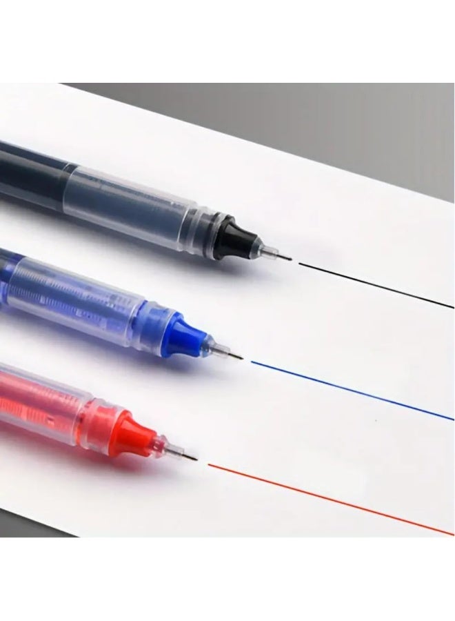 GORVIQUE Professional Gel Pen Set – 6 Pens with Ultra-Fine 0.5mm Tip | 2 Black, 2 Blue & 2 Red Ink | Transparent Barrel Level Window | Quick-Dry, Smudge-Resistant Ink for Office & School - Image 4