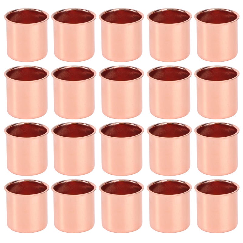 20Pcs Thin Metal Tealight Candle Holders Set 23x23x5mm for Table Decor - Image 2