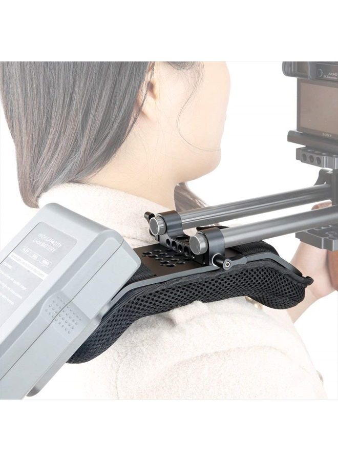 NICEYRIG حامل كتف ثابت/وسادة كتف لكاميرا الفيديو DV/DC نظام دعم DSLR Rig (15mm Railblock) - Image 5