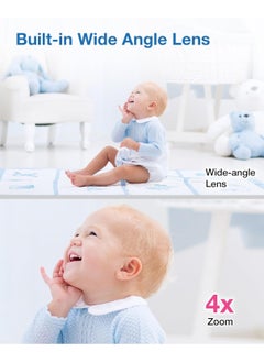 في تك بيبي VTech Upgraded Smart WiFi Baby Monitor VM901, 5-inch 720p Display, 1080p Camera, HD NightVision, Fully Remote Pan Tilt Zoom, 2-Way Talk, Free Smart Phone App, Works with iOS, Android  - Image 3