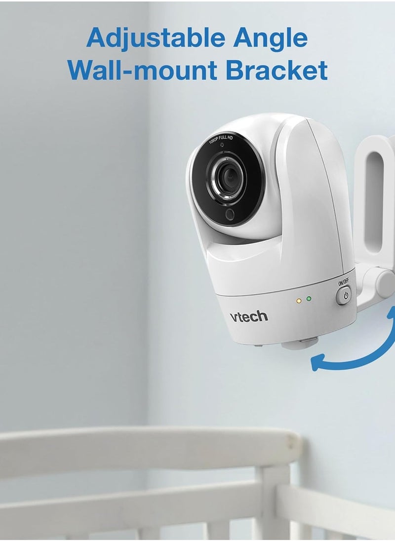 في تك بيبي - VTech Upgraded Smart WiFi Baby Monitor VM901, 5-inch 720p Display, 1080p Camera, HD NightVision, Fully Remote Pan Tilt Zoom, 2-Way Talk, Free Smart Phone App, Works with iOS, Android - Image 1