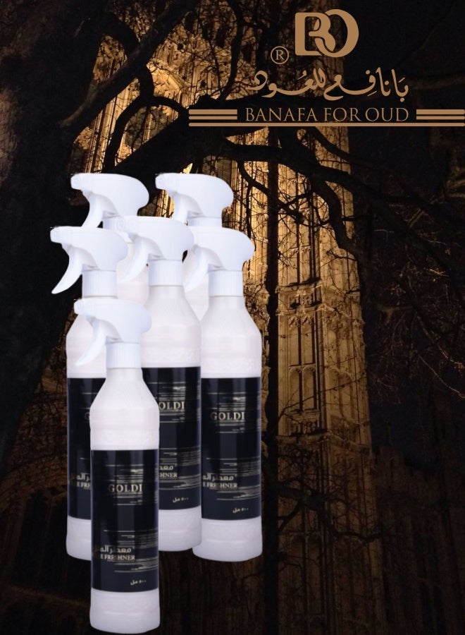Banafa 6 Pieces Goldie House Freshener 500ML - Image 1