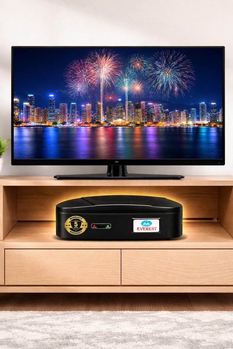 Everest ENT 30-N New Model ABS Body Voltage Stabilizer Used Upto 32 Inches LED TV + Home Theater + Set Top Box Table Top & Wall Mountable (Working Range : 90 V to 290 V) (Black Color) - Image 3