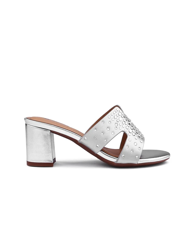 Womens rhinestones heeled sandals