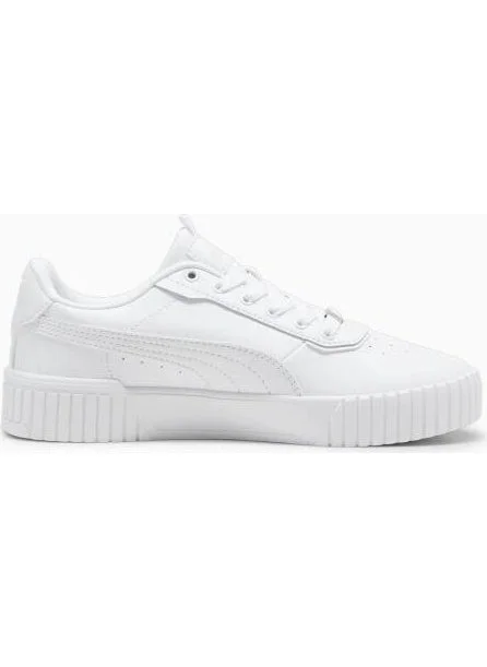 PUMA Carina 2.0 Lux White-Grey Women's Casual Shoes
