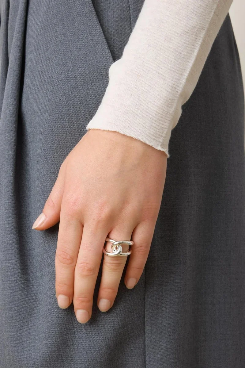 LIE STUDIO Lustrous Nested Sculpted Ring