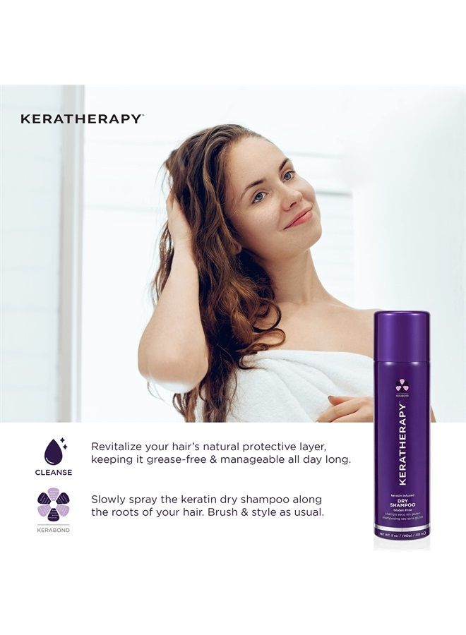 KERATHERAPY Keratin Infused Rapid Rescue Shining Shine Spray for Thermal Hair Protection, 4.2 fl. oz., 125 ml - Hair Breakage Repair Spray with Coffee Extract, Sunflower, Macadamia Oil, & Pearl Powder - Image 3