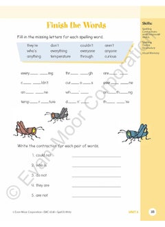 Evan Moor Educational Publishers Skill Sharpeners Spell & Write Grade 4  - Image 3