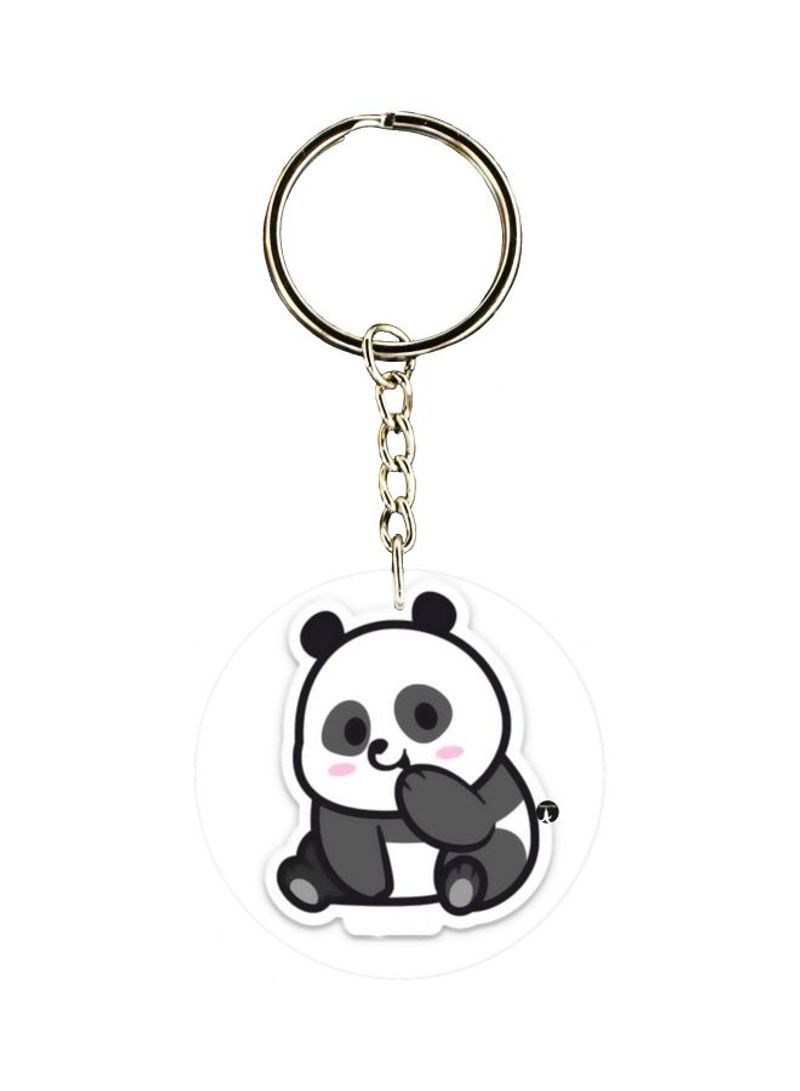 Panda Printed Keychain