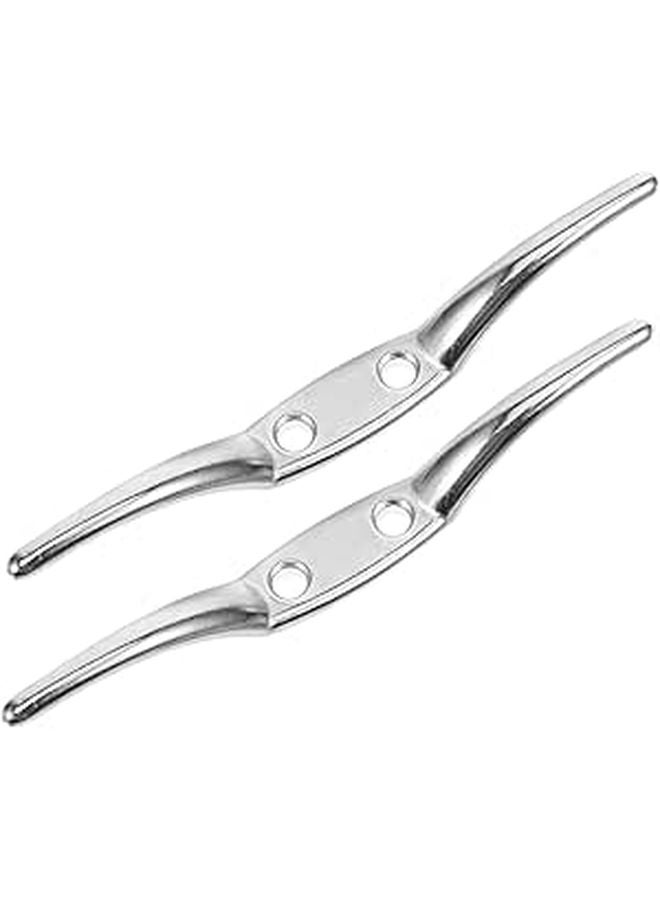 Stainless Steel Flagpole Cleat Hook For Easy Mounting And Secure Rope Positioning Garden Outdoor Flags - Image 1