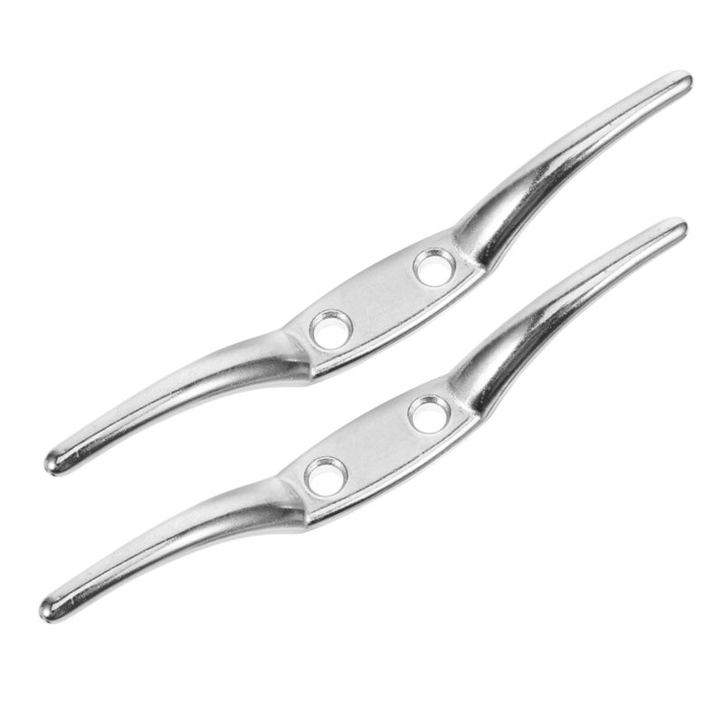 Stainless Steel Flagpole Cleat Hook For Easy Mounting And Secure Rope Positioning Garden Outdoor Flags - Image 2