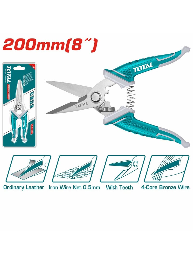 TOTAL 8-inch mini electric wire and leather scissors - Image 1