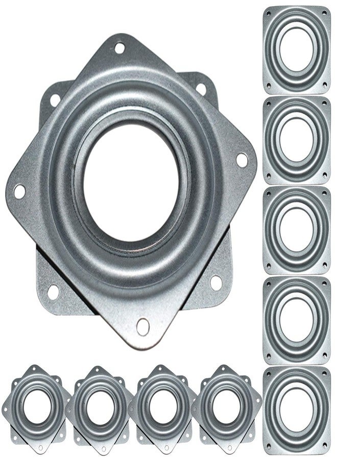 Evadow 10Pack Lazy Susan Hardware, 3” Square Ball Bearing Swivel Plate, 120lbs Capacity 5/16” Thick Rotating Disc, Lazy Susan Turntable for Serving Trays, Kitchen Cabinet, Craft Project, Makeup Holder - Image 1